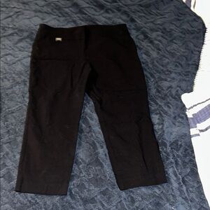 Alfani Black Cropped Pants with Straight Leg Design